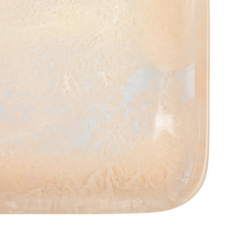 Hello Honey® 12" Blush Pink Matte Marbled Tray