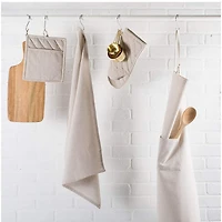 DII® Natural Solid Chambray Dishtowels, 3ct.
