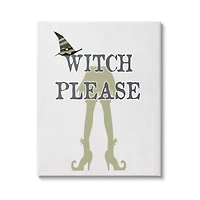 Stupell Industries Witch Please Funny Phrase Canvas Wall Art