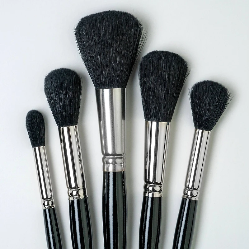 Silver Brush Limited Silver Mop™ 5 Piece Round Black Brush Set