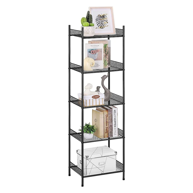 NEX™ 57" Black 5-Tier Wire Storage Organizer