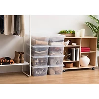IRIS® 17qt. Clear Snap Top Storage Boxes, 8ct.