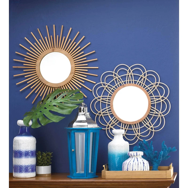 Nikki Chu Daemono Rattan Loop Mirror