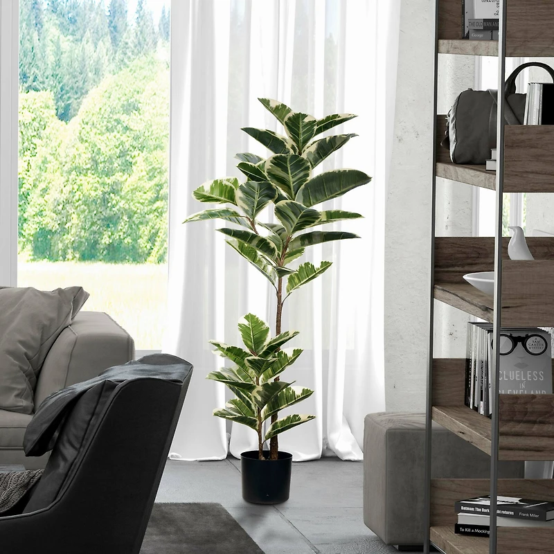 4ft. Potted Artificial Dumb Cane Tree