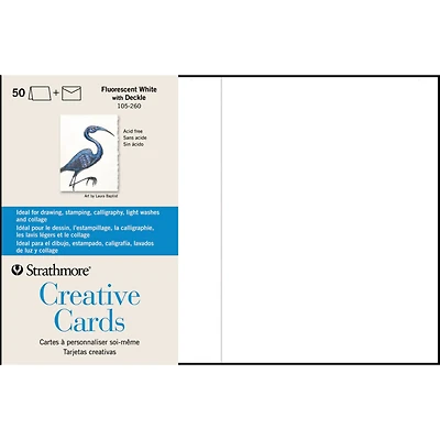 Strathmore® White with Deckle Creative Cards & Envelopes