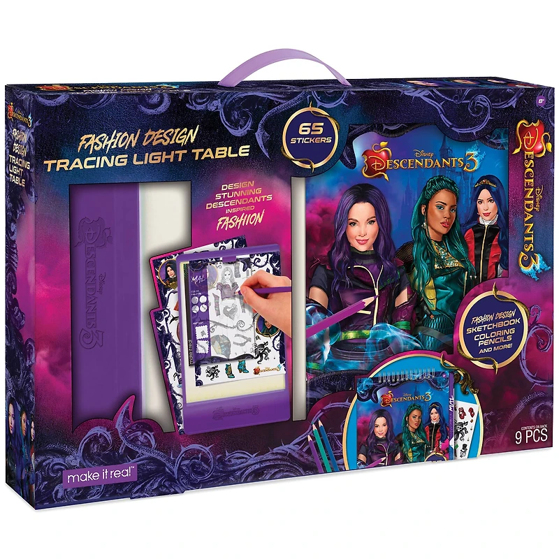 Make It Real™ Disney® Descendants 3 Fashion Design Tracing Light Table Set