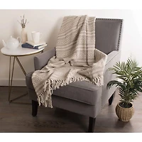 DII® Stone Adobe Stripe Throw