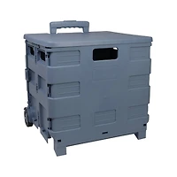 Everything Mary Blue Plastic Collapsible Cart Organizer