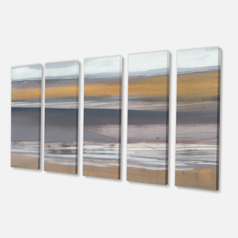 Designart - Misty Grey Beach