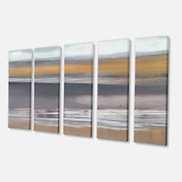 Designart - Misty Grey Beach