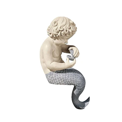 Design Toscano® 15.5" The Ocean's Little Treasures Mermaid Statue