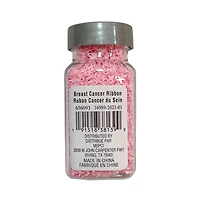 Specialty Polyester Glitter Breast Cancer Ribbon Shapes by Recollections™