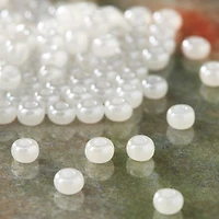 12 Pack: John Bead White Pearl Opaque Czech Glass Seed Beads, 8/0
