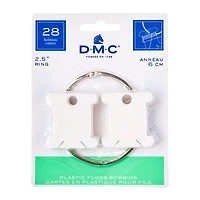 24 Packs: 29 ct. (696 total) DMC® Floss Bobbins with Metal Ring
