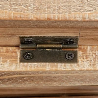 Hello Honey® 3ft. 2-Tier Natural Wood Folding Storage Stand