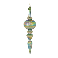 4ct. 13" Iridescent Glass Finial Drop Ornaments