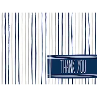 JAM Paper White, Gray & Blue Trendy Blank Thank You Cards Set, 36ct.