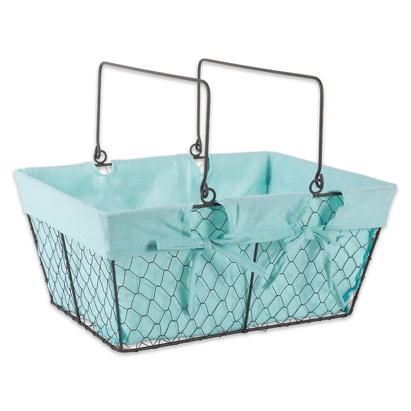 DII® Aqua Chicken Wire Egg Basket