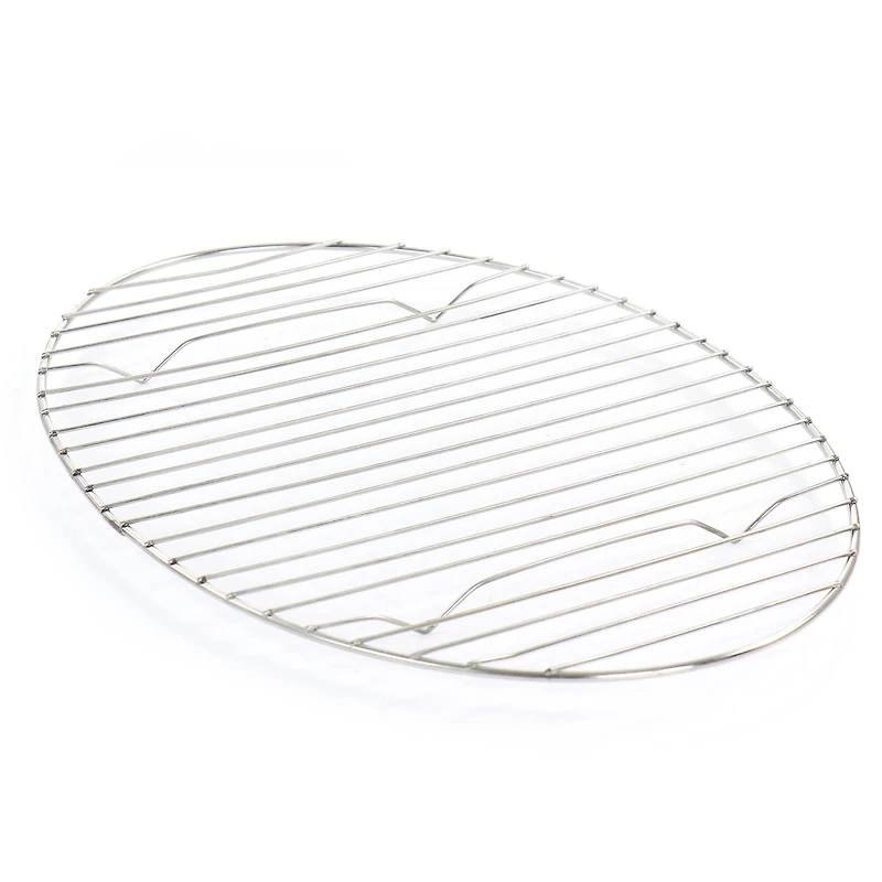 Gibson Home® Radiance 15.5'' Stainless Steel Oval Roaster with Lid and Roasting Rack