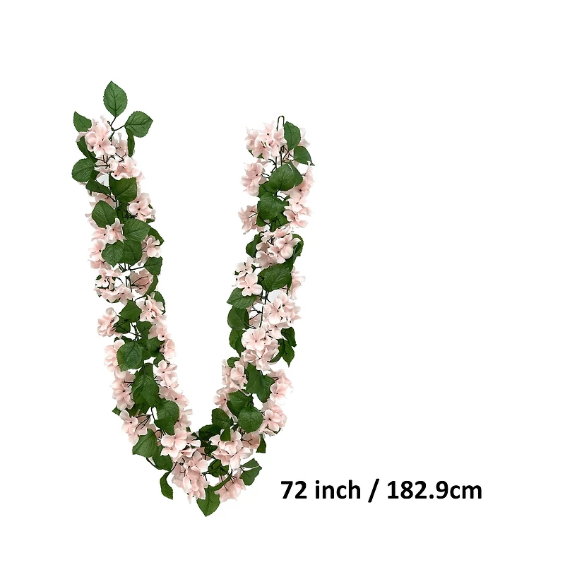6ft. Pink Hydrangea Chain Garland by Ashland®