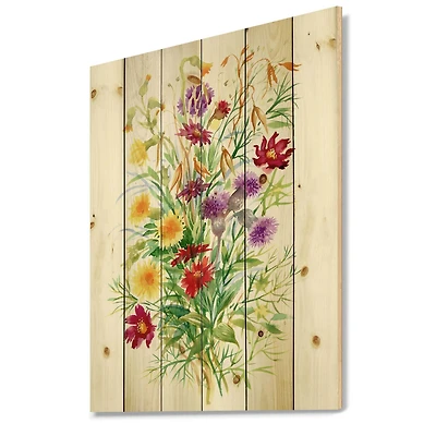 Designart - Colorful Wildflowers In Nature