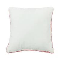11.5" x 11.5" Pink & Red Bow Throw Pillow by Ashland®