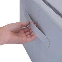 Simplify Gray Collapsible Storage Box with Handles