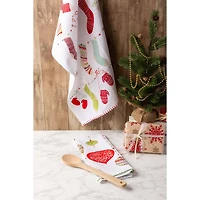DII® Christmas Trimmings Printed Dishtowel Set