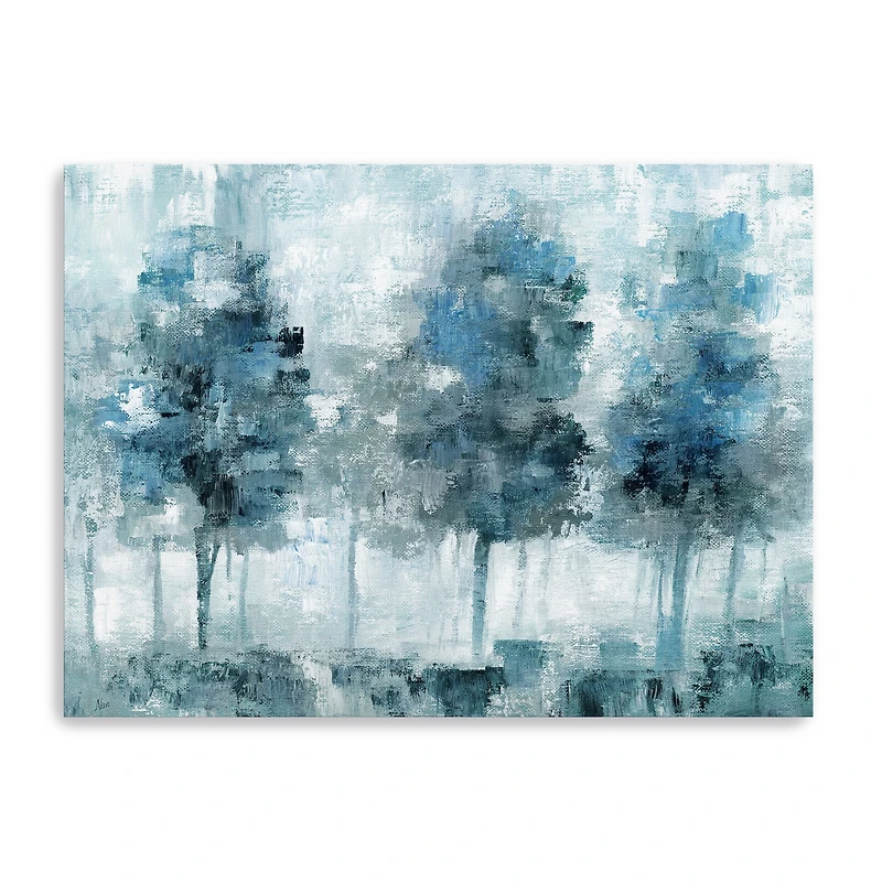 Shady Blue Forest Canvas Giclee