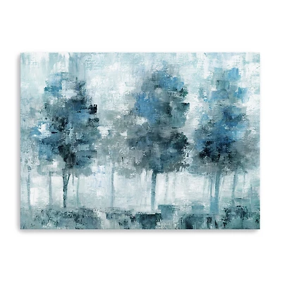 Shady Blue Forest Canvas Giclee