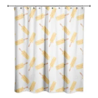 Orange Popsicle Pattern 71" x 74" Shower Curtain