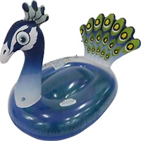 Pool Central® 4.75ft. Purple Inflatable Peacock Swimming Pool Float