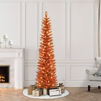6ft. Pre-Lit Tinsel Artificial Christmas Tree