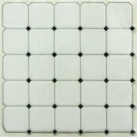 RoomMates Black & White Diamond Backsplash StickTiles®