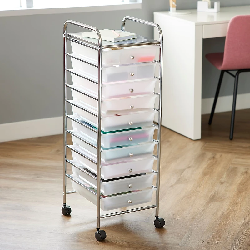10 Drawer Rolling Cart by Simply Tidy