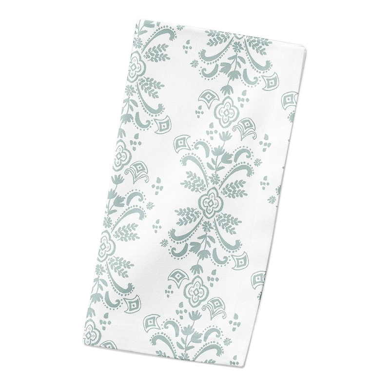 Floral Crest Cotton Twill Napkin