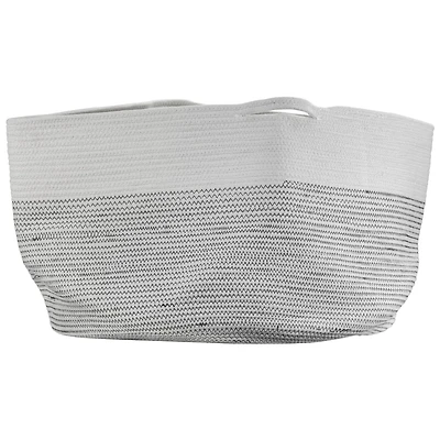 20" Woven Cotton Basket with Handles