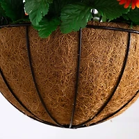24in. UV Resistant Artificial Chrysanthemum Hanging Basket (Indoor/Outdoor