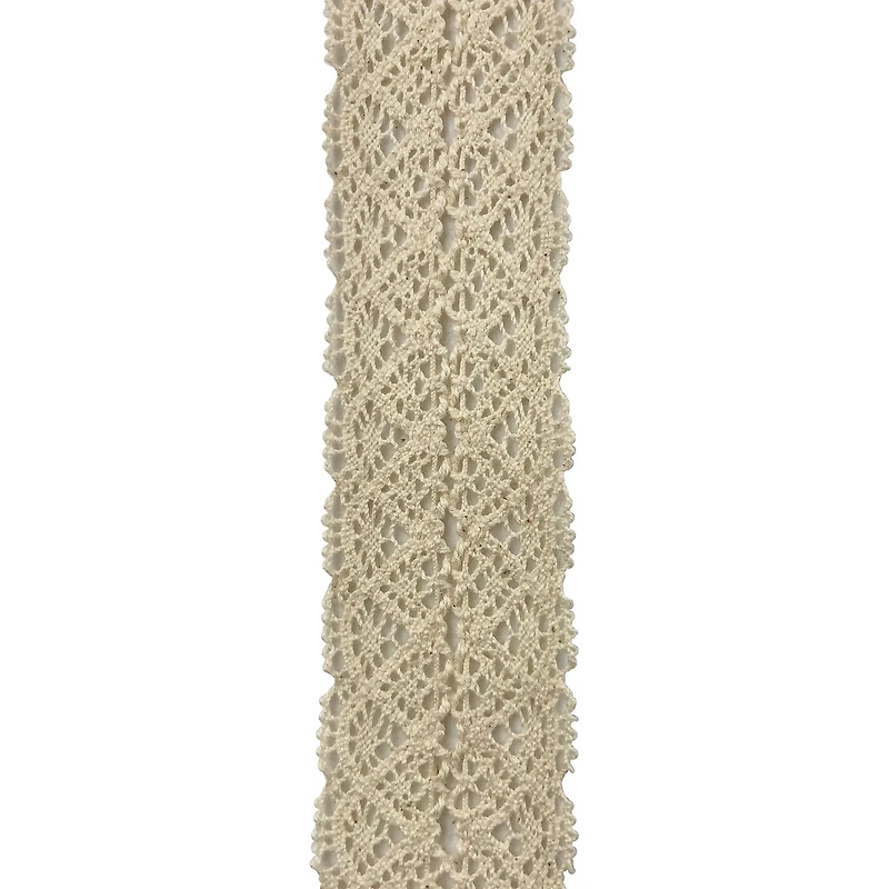 12 Pack: 1.75" x 3yd. Ivory Lace Crochet Ribbon by Celebrate It®