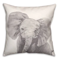 Baby Elephant 18" x 18" Throw Pillow