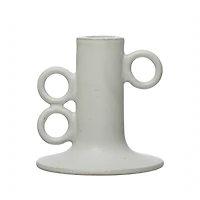 Hello Honey® 4" Stoneware Taper Candle Holder