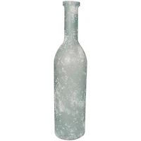 29" Frosted Spanish Bottle Glass Vase
