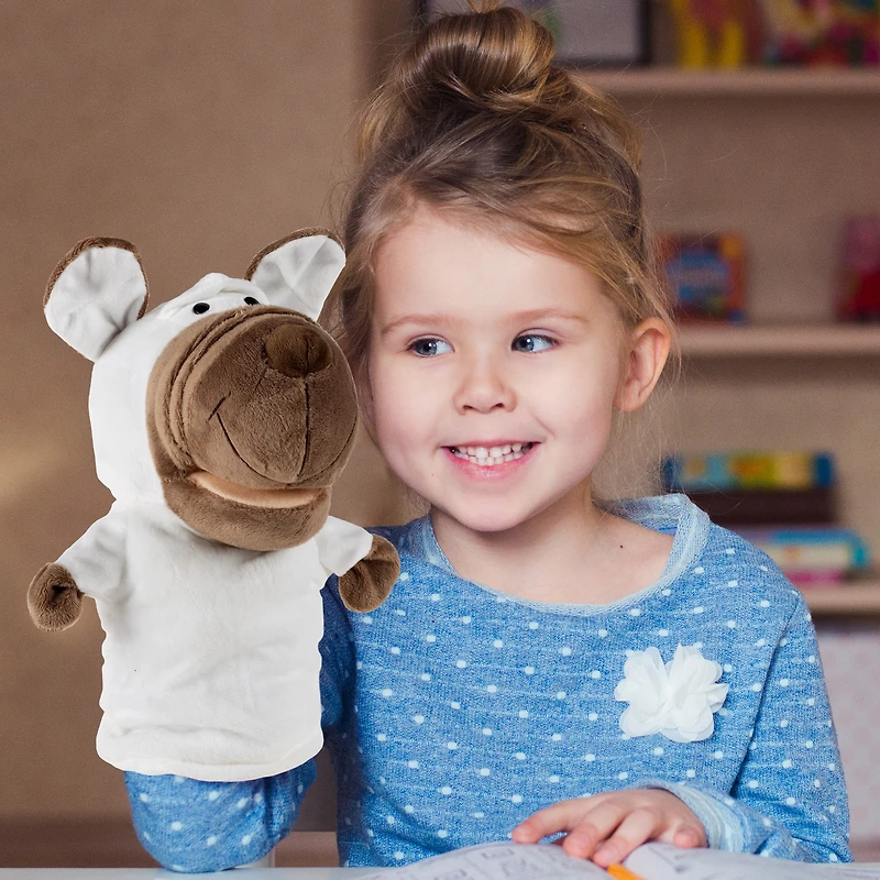 Toy Time Plush Dog Hand Puppet
