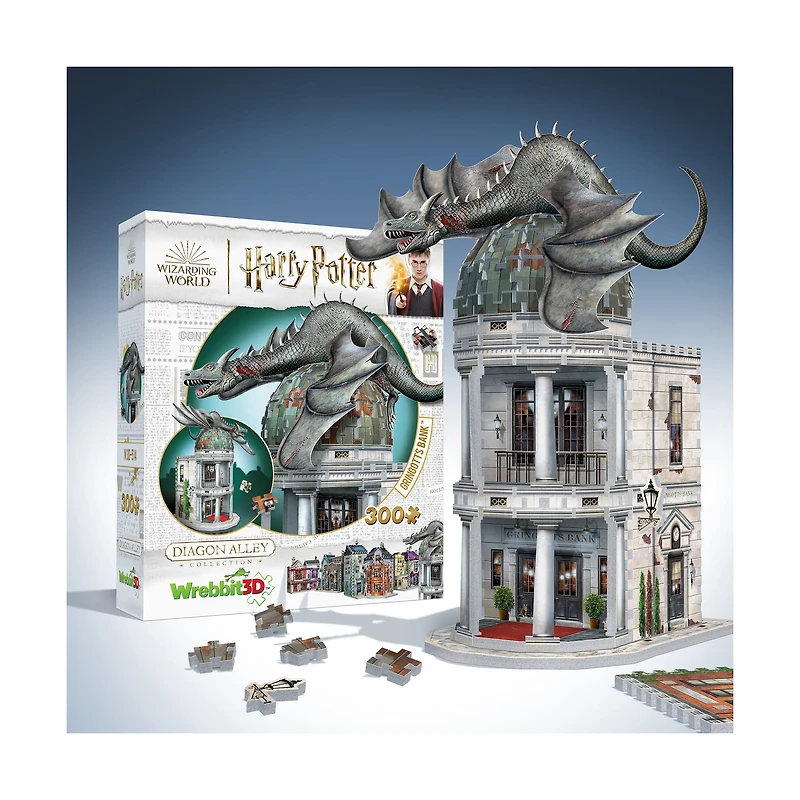 Harry Potter Diagon Alley Collection - Gringotts Bank 3D Puzzle: 300 Pcs