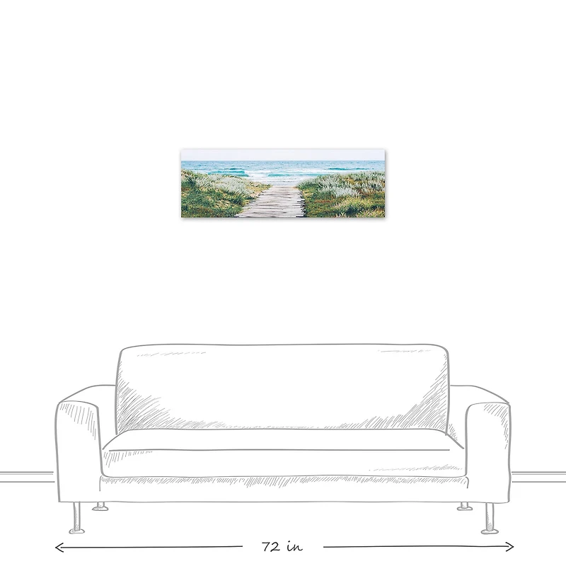 Ocean Walkway Canvas Wall Art