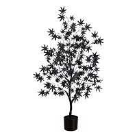 4ft. Artificial Halloween Eerie Black Maple Tree