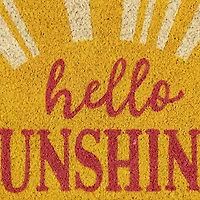 DII® Yellow Hello Sunshine Doormat