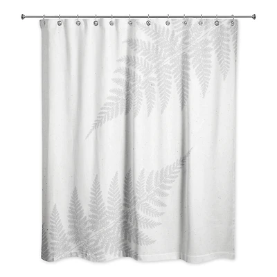 Neutral Fern 71" x 74" Shower Curtain