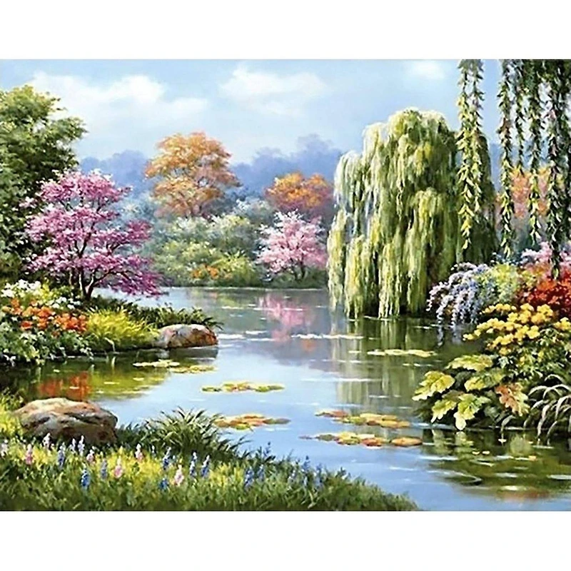 Wizardi Springs Hidden Pond Diamond Painting Kit