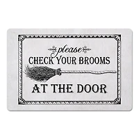 Check Your Brooms At The Door Floor Mat
